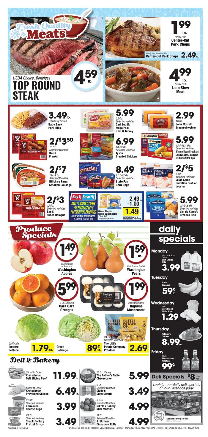 Schutz Family Foods | Ad Specials